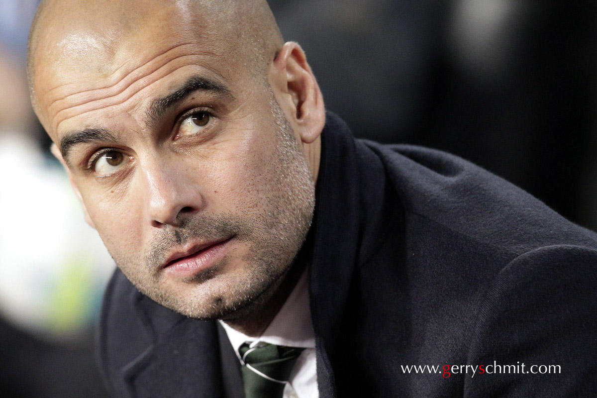 Portrait of Pep GUARDIOLA coach of FC Barcelona