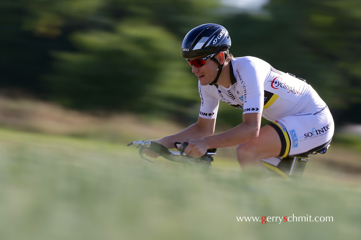 Panning during the time trials in Luxembourg