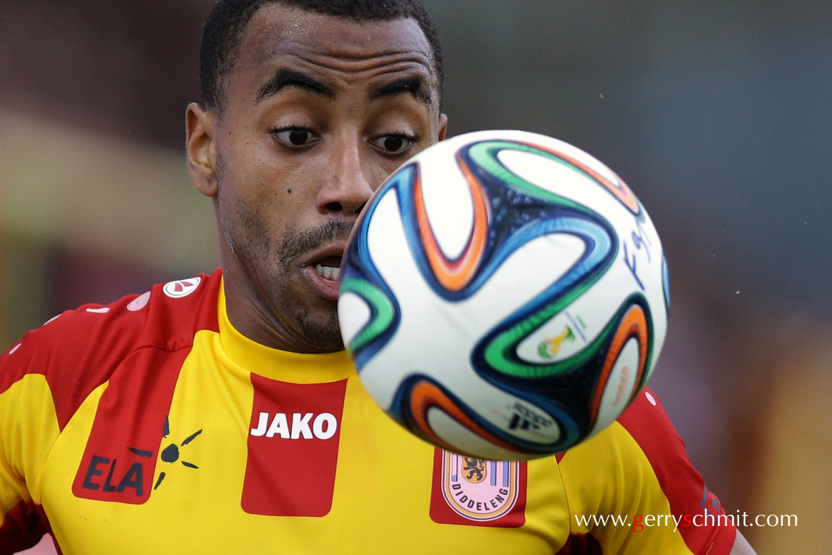 Portrait of Alexandre Laurienté during the game F91 Dudelange - CS Grevenmacher