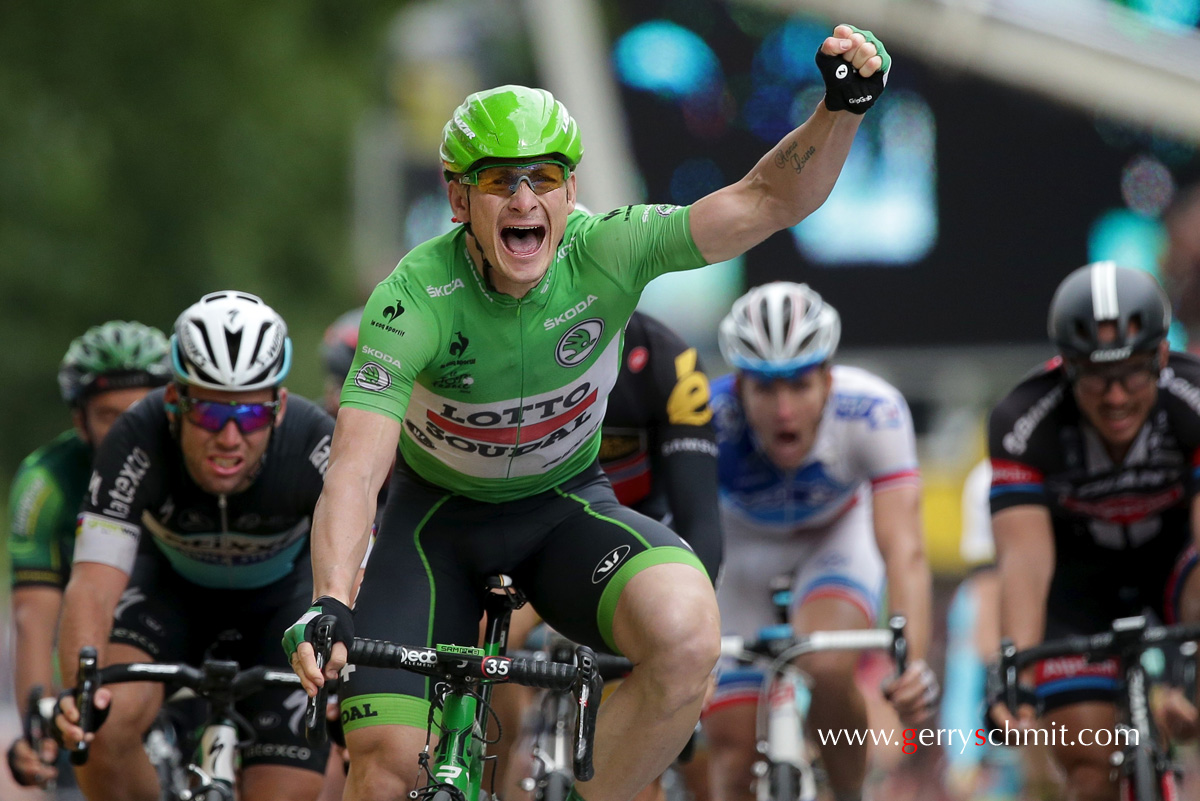 André Greipel (Lotto Soudal) winns stage 5 of Tour de France 2015 @ Amiens