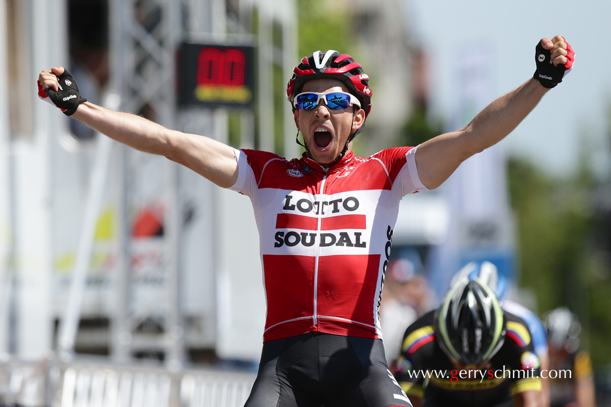 Sean De Bie (Lotto - Soudal) winns the finale stage of Tour de Luxembourg 2015