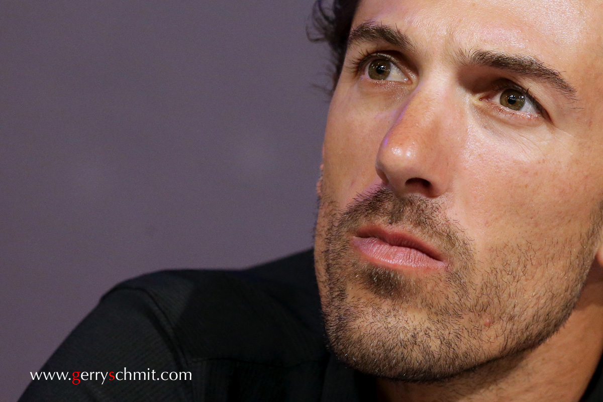 Portrait of Fabian Cancellara at Team Press Conference @ Utrecht