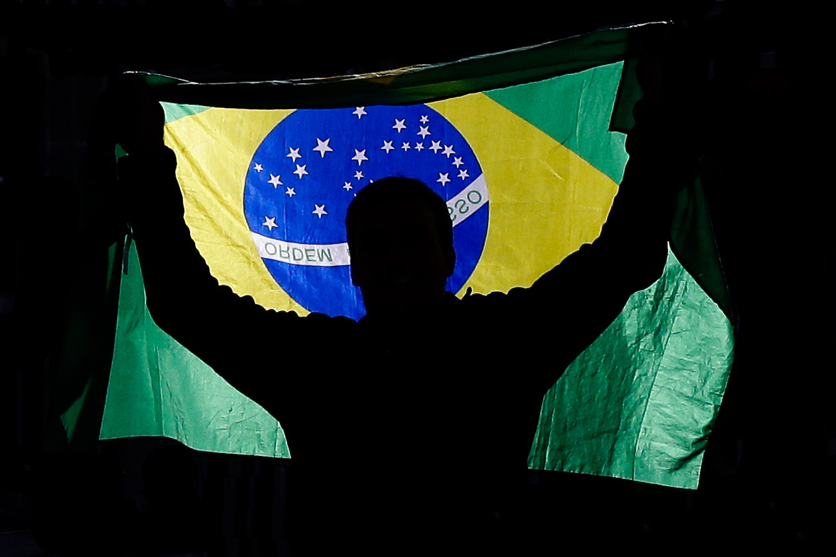 Olympia Rio 2016, Fan with the Brazilian Flag