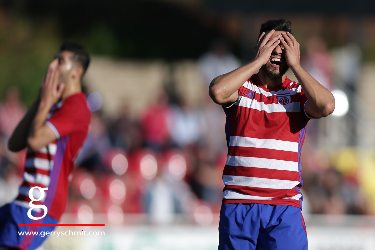 Enis Saiti and Samir Hadji are frustrated after missing a big goal opportunity