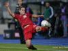Mathias JAENISCH of Luxembourg trying to keep the ball in the game during the WM qualification game against Israel