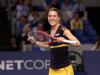 Andrea PETKOVIC of Germany dancing her 'Petko-dance' after winning a game at BGLBNPParibas Open 2012