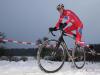 Petr DLASK (Czech Republic) winner of the Cyclocross 2013 in Leudelange jumps on his bike