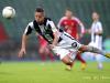 Adrien PORTIER (Jeunesse Esch) saves the ball with an artistic flight