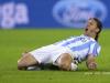 Martin DEMICHELIS (FC Malaga) reacts after his team leads by 1-2 against Dortmund in the quarterfinal game of UCL 2013