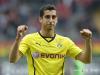 Henrikh Mkhitaryan reacts after he has scored two goals for Borussia Dortmund for the 2-1 victory in Frankfurt