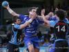 Martin HUMMEL (HB Dudelange) is challenged by 3 players of Tongeren during the EHF Game HBD - Tongeren