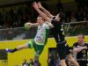 Vlado Sarac challenges Nenad Malencic during the game HB Berchem - HB Esch