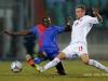 Toni Varela (Cabo Verde) challenges Aurelien Joachim of Luxembourg