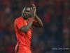 Romelu Lukaku gets off the pitch after scoring three goals against Luxembourg