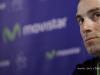Portrait of Alejandro Valverde (MOVISTAR) during a press conference at Carcassonne
