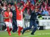 Thomas Tuchel, coach of FSV Mainz 05 celebrates the victory against Hamburger SV