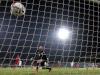 Mario Mutsch of Luxembourg scores the goal of 1-3 against Slovakia during EM Qualification game