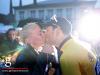 Jempy Drucker of Luxembourg first leader of Tour de Luxembourg gets kissed by his wife