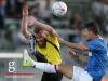 Duel between Aleksandre Karapetian (Progres) and Fabio Cardoso (Rangers FC)