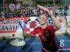 Laurent Jans of Luxembourg celebrates the victory of Luxembourg against Belarus