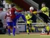 Aleksandre Karapetian (Progres Niederkorn) controls the ball