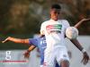 Duel between Alex Semedo (RFCUL, hidden) and Simon Banza (Titus Pétange)