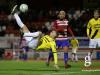 Sanel Ibrahimovic (F91 Duedelingen - 7) goes for an overhead kick